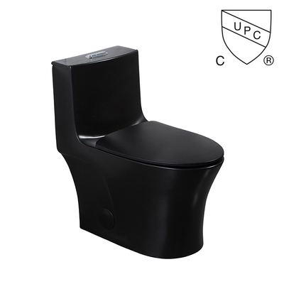 Iapmoの浴室の洗面所の無光沢の黒い1部分の二重水洗便所は陶磁器サイフォニックを延長した