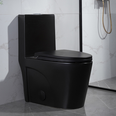 1.6 Gpfマットの黒の二重同じ高さの細長い一つの洗面所のアメリカの標準