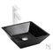 自動クリーニング式正方形の容器の白い浴室の流しのテーブルの洗浄表面洗面器