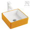 正方形の磁器の流しの小さいステッカーの浴室の洗浄白い手洗面器