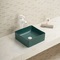 土の抵抗力がある洗面器の磁器の正方形は完全で、きれいな浴室の流しを形づける