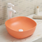 浴室の流しの洗面器の無作法なオレンジ赤く白い灰色の19x19 12x12の円形の低下