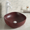 浴室の流しの洗面器の無作法なオレンジ赤く白い灰色の19x19 12x12の円形の低下