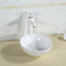 無孔のカウンター トップの浴室の流しのテーブルの光沢度の高い表面の洗面器の円形