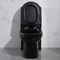 マットの黒い二重同じ高さの一つの洗面所1.6のGpf細長いCupcの陶磁器の円形